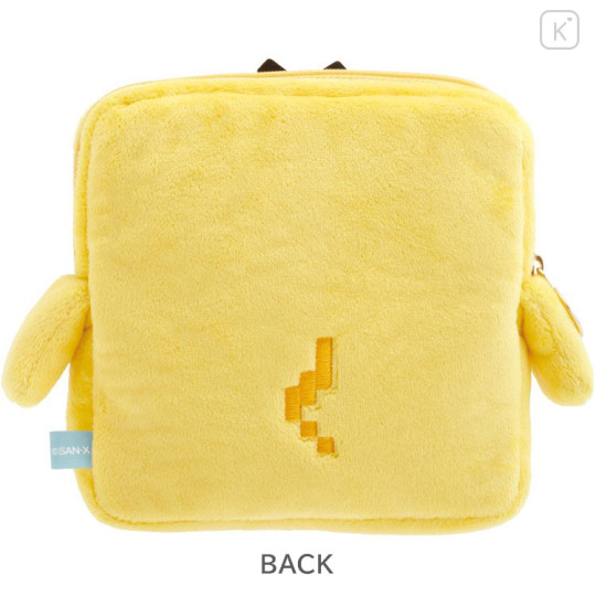 Japan San-X Plush Pouch - Kiiroitori : Rilakkuma Gaming Pixel Art - 2