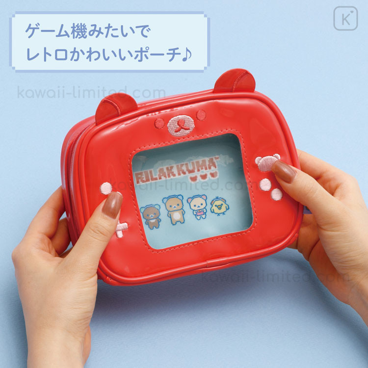 Japan San-X Vertical Cosmetic Pouch - Rilakkuma : Rilakkuma