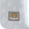 Japan San-X Flat Glasses Case with Strap - Rilakkuma : Rilakkuma Gaming Grey Pixel Art - 5