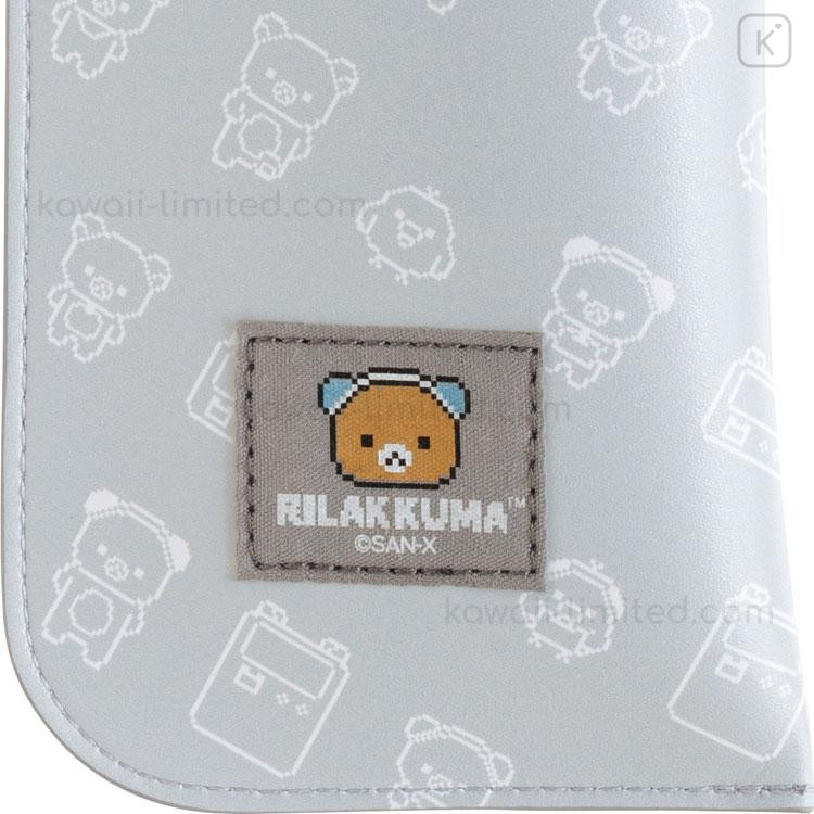 Japan San-X Flat Glasses Case with Strap - Rilakkuma
