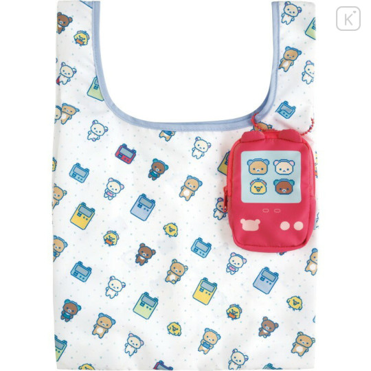 Japan San-X Eco Shopping Bag & Mascot Pouch - Rilakkuma : Rilakkuma Gaming - 1