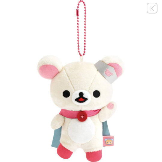 Japan San-X Hanging Plush - Korilakkuma : Rilakkuma Gaming Strawberry Hero - 1