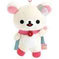 Japan San-X Hanging Plush - Korilakkuma : Rilakkuma Gaming Strawberry Hero - 2