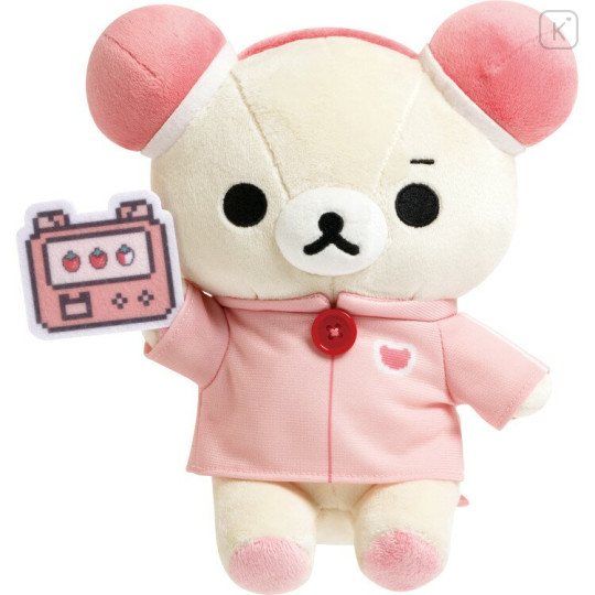 Japan San-X Plush Toy - Korilakkuma : Rilakkuma Gaming Pink - 1