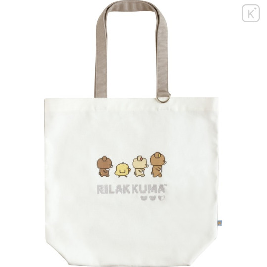 Japan San-X Tote Bag - Rilakkuma : Rilakkuma Gaming Pixel Art - 1
