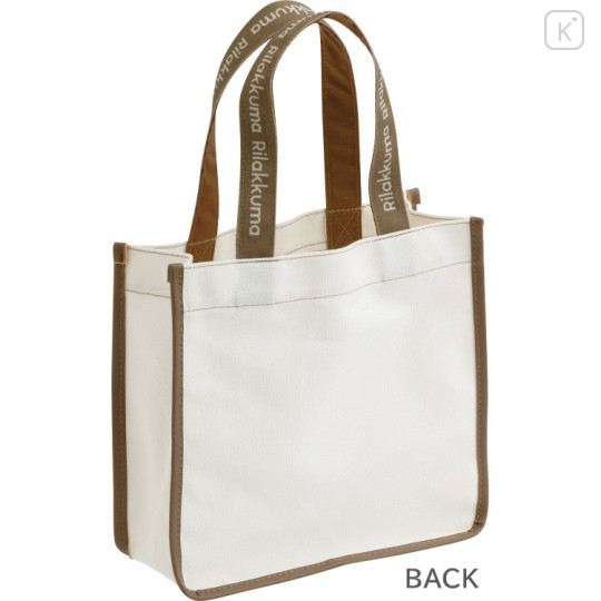 Japan San-X Mini Tote Bag With Plush Mascot - Rilakkuma : Basic Rilakkuma Favorite Things Relax - 2