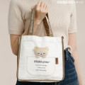 Japan San-X Mini Tote Bag With Plush Mascot - Korilakkuma : Basic Rilakkuma Favorite Things Relax - 4
