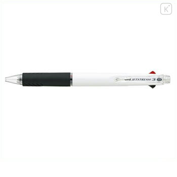 Japan Uni Jetstream Standard 3 Color Multi Ballpoint Pen - 0.5mm White - 1