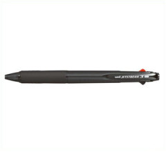 Japan Uni Jetstream Standard 3 Color Multi Ballpoint Pen - 0.7mm Transparent Black