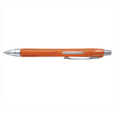 Japan Uni Jetstream Rubber Body Ballpoint Pen - 0.7mm Metallic Orange