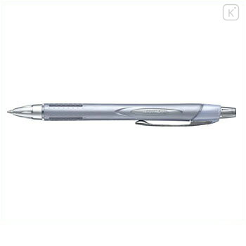 Penna A Sfera Jet Stream Uni – Corpo In Gomma Design, 0.7 Mm, Inchiostro Nero, Confezione Da 3, Finitura Argento E Arancione