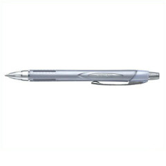 Japan Uni Jetstream Rubber Body Ballpoint Pen - 0.7mm Silver