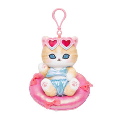 Japan Mofusand Mascot Holder - Brown and White Gal Vacation Cat