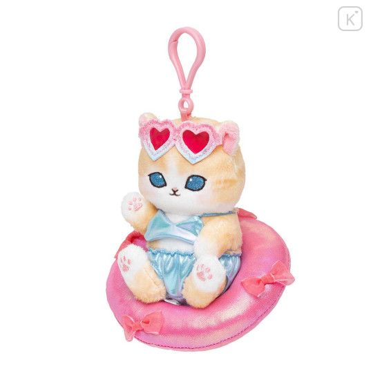 Japan Mofusand Mascot Holder - Brown and White Gal Vacation Cat - 5