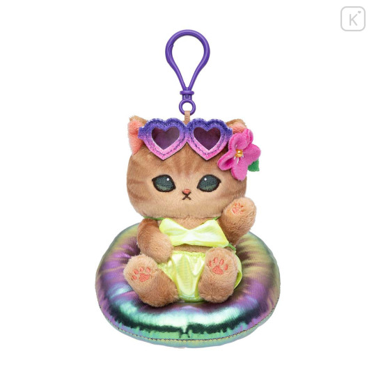 Japan Mofusand Mascot Holder - Sunburn Gal Vacation Cat - 1