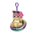 Japan Mofusand Mascot Holder - Sunburn Gal Vacation Cat - 5