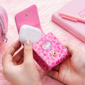 Japan Mofusand Earphone Multi Accessory Pouch - Gyaru Girl Nyan Leopard Pink Cat - 3