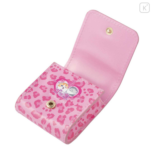 Japan Mofusand Earphone Multi Accessory Pouch - Gyaru Girl Nyan Leopard Pink Cat - 7