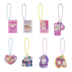 Japan Mofusand Secret Trading Glitter Acrylic Mini Keychain - Gyaru Girl Nyan Cat Blind Box