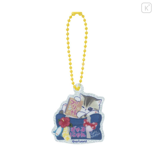 Japan Mofusand Secret Trading Glitter Acrylic Mini Keychain - Gyaru Girl Nyan Cat Blind Box - 8
