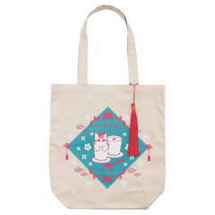Japan Mofusand Tote Bag - Chinese Style Almond Tofu Cat