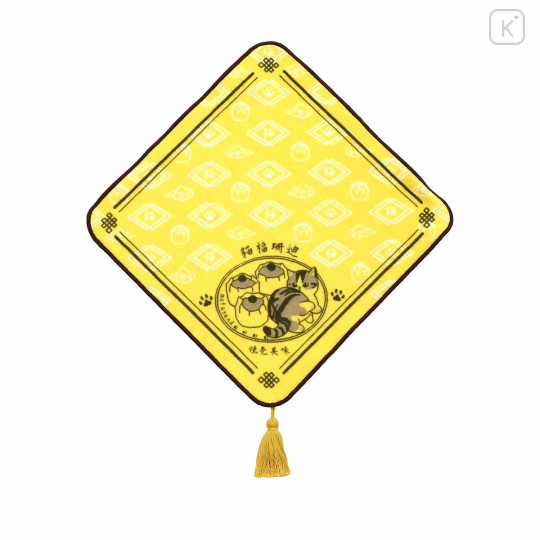 Japan Mofusand Mini Towel Handkerchief - Chinese Style Shumai Cat - 1