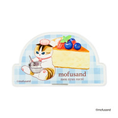 Japan Mofusand Big Clip - Berry Cheese Cake Cat Blue