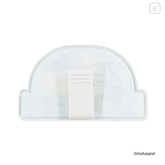 Japan Mofusand Big Clip - Berry Cheese Cake Cat Blue - 4