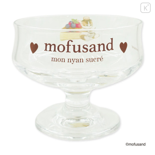 Japan Mofusand Dessert Glass - Berry Cheese Cake Cat - 3