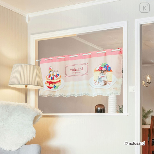 Japan Mofusand Fabric Poster Curtain - Berry Cheese Cake Pancake Cat - 2