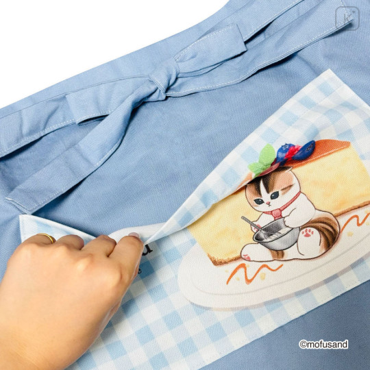Japan Mofusand Cafe Apron - Berry Cheese Cake Cat - 6