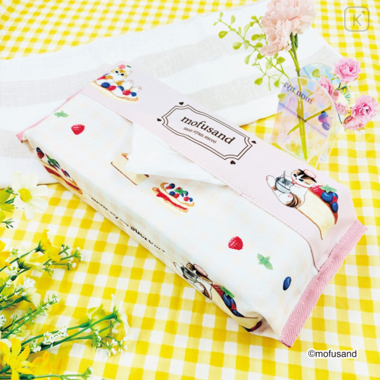 Japan Mofusand Tissue Case Cover - Berry Cheese Cake Pancake Cat - 2
