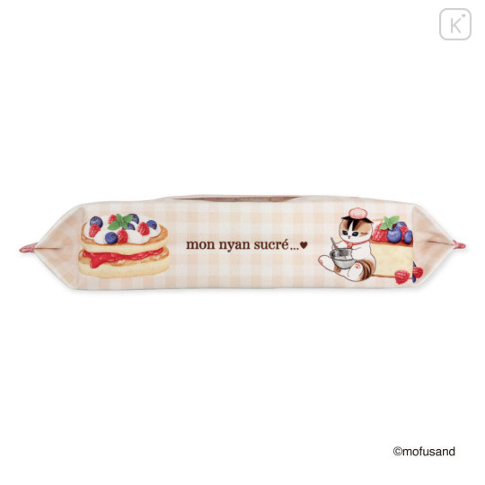 Japan Mofusand Tissue Case Cover - Berry Cheese Cake Pancake Cat - 4