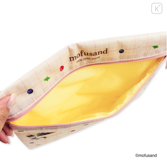 Japan Mofusand Flat Pouch Set - Berry Cheese Cake Pancake Cat - 5