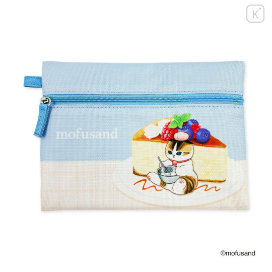 Japan Mofusand Flat Pouch Set - Berry Cheese Cake Pancake Cat - 6