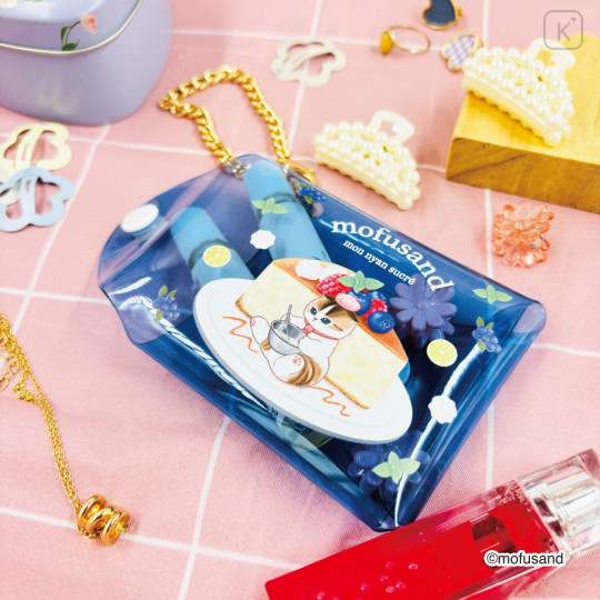 Japan Mofusand Clear Multi Case (SS) - Berry Cheese Cake Cat - 3