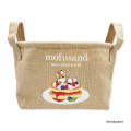 Japan Mofusand Jute Storage Basket - Berry Pancake Cat - 1