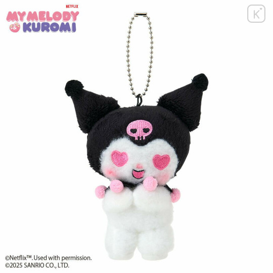 Japan Sanrio Original Mascot Holder - Kuromi : Netflix Heart - 1
