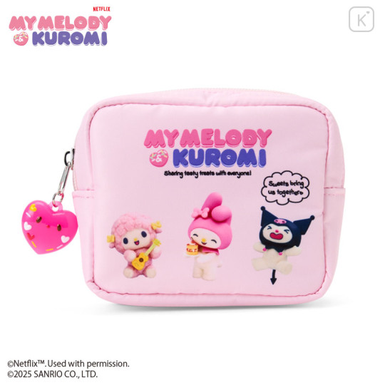 Japan Sanrio Original Pouch - Kuromi & My Melody & My Sweet Piano : Netflix - 1