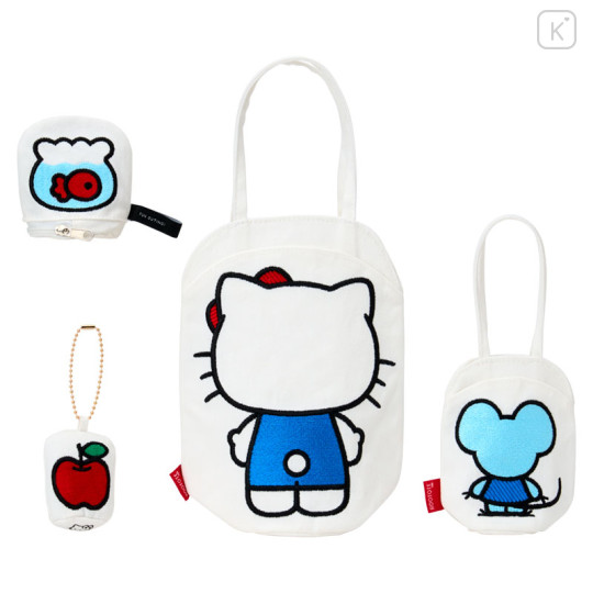 Japan Sanrio Rootote Tote Bag Set - Hello Kitty - 3