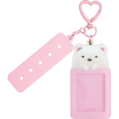 Japan San-X Photo Keychain - Sumikko Gurashi : Shirokuma With Custom Tag