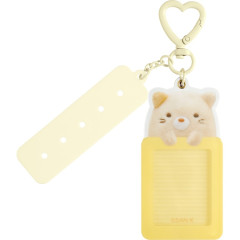 Japan San-X Photo Keychain - Sumikko Gurashi : Neko With Custom Tag
