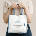 Japan San-X Mini Tote Bag With Plush Mascot - Sumikko Gurashi : Ebifurai no Shippo Fried Shrimp Tail Relax - 4