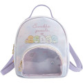 Japan San-X Backpack With Clear Window - Sumikko Gurashi : Minikko Nursery School Purple - 2