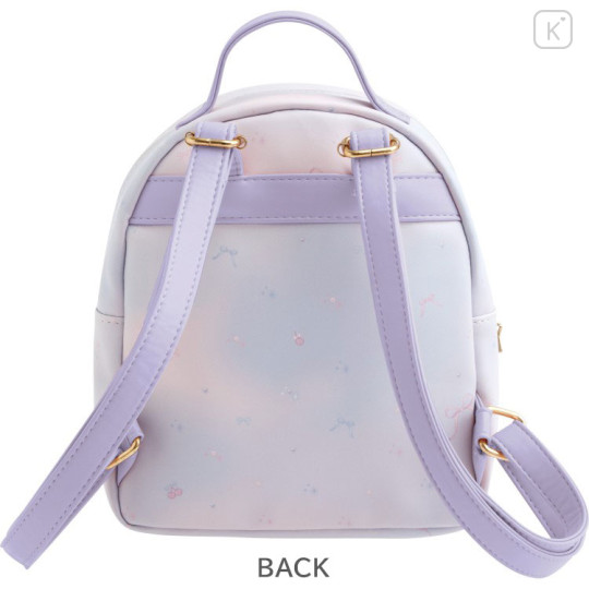 Japan San-X Backpack With Clear Window - Sumikko Gurashi : Minikko Nursery School Purple - 3