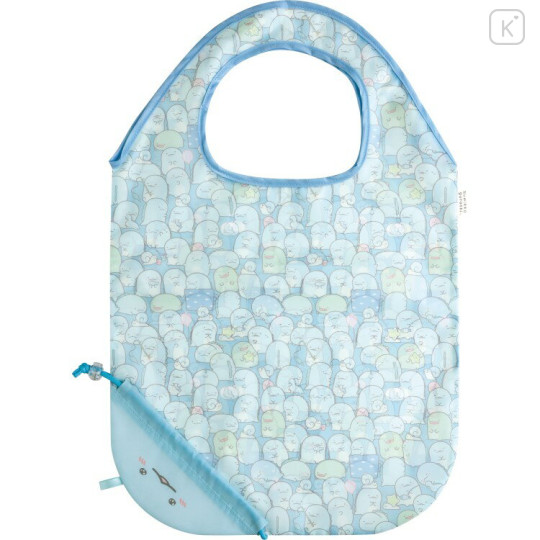 Japan San-X Eco Shopping Bag With Pocket - Sumikko Gurashi : Tokage Sparkling Eyes - 1