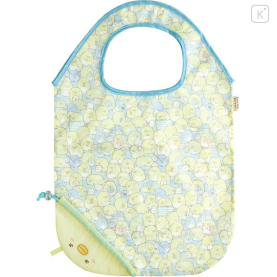 Japan San-X Eco Shopping Bag With Pocket - Sumikko Gurashi : Penguin? Sparkling Eyes - 1