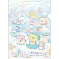 Japan San-X A4 Clear File Folder - Sumikko Gurashi : Penguin Lagoon Summer Vacation - 1