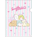 Japan San-X A4 Clear File Folder - Sumikko Gurashi : Balloon - 1