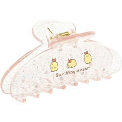 Japan San-X Hair Claw Clip - Sumikko Gurashi : Ebifurai no Shippo Fried Shrimp Tail Clear Glitter